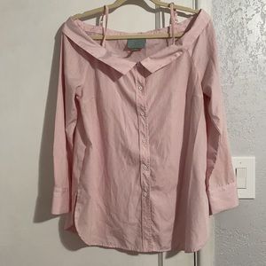 Off The Shoulder Button Down